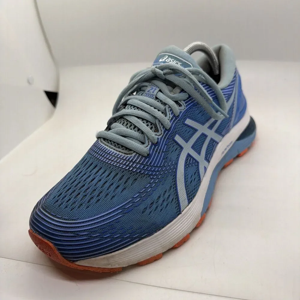ASICS Gel-Nimbus 21 Women’s 9.5 Wide Blue Athletic Running Shoes No Insoles